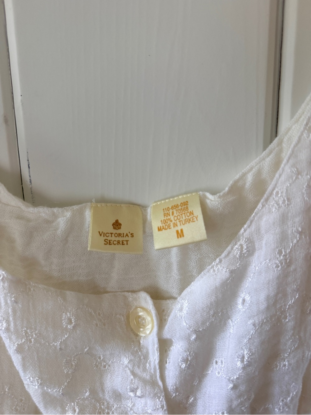 Victoria’s Secret White Cotton Cottagecore Nightgown M - Picture 7 of 7